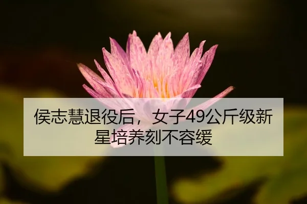 侯志慧退役后，女子49公斤级新星培养刻不容缓