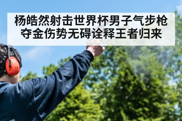 杨皓然射击世界杯男子气步枪夺金伤势无碍诠释王者归来